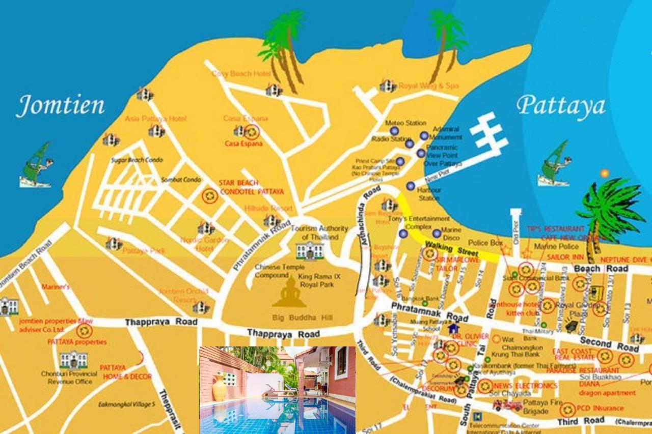 Corner - House Walking Street 4 Bedrooms Pattaya